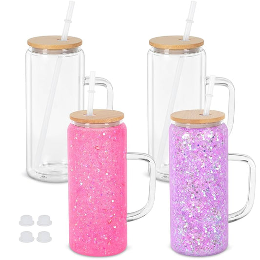 20 oz Snow globe with Handle