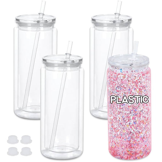 20 oz Plastic Snow Globe